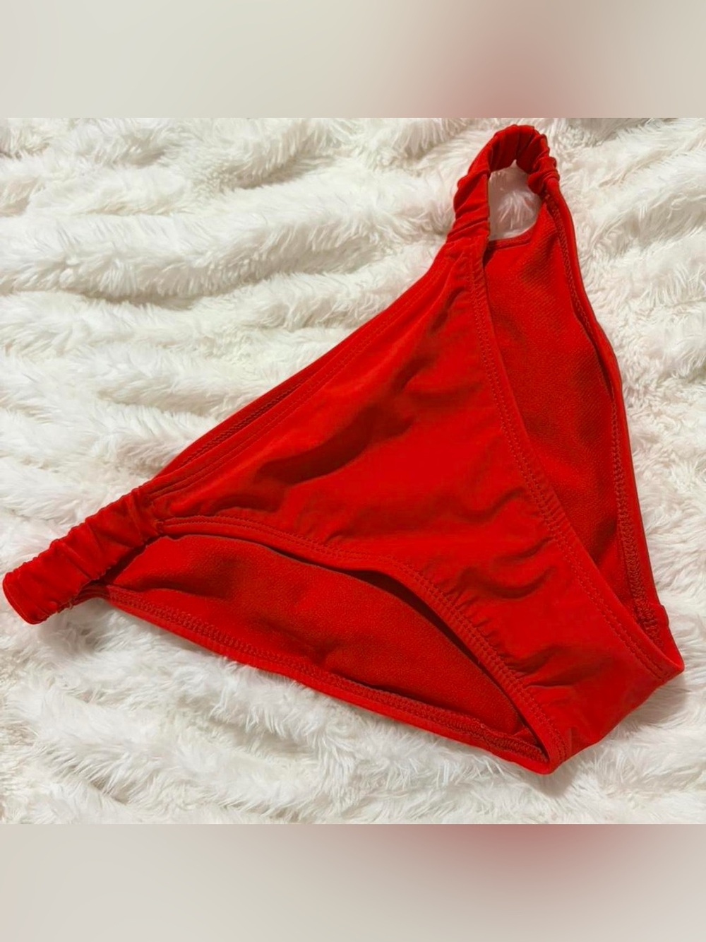 No Boundaries red bikini bottom